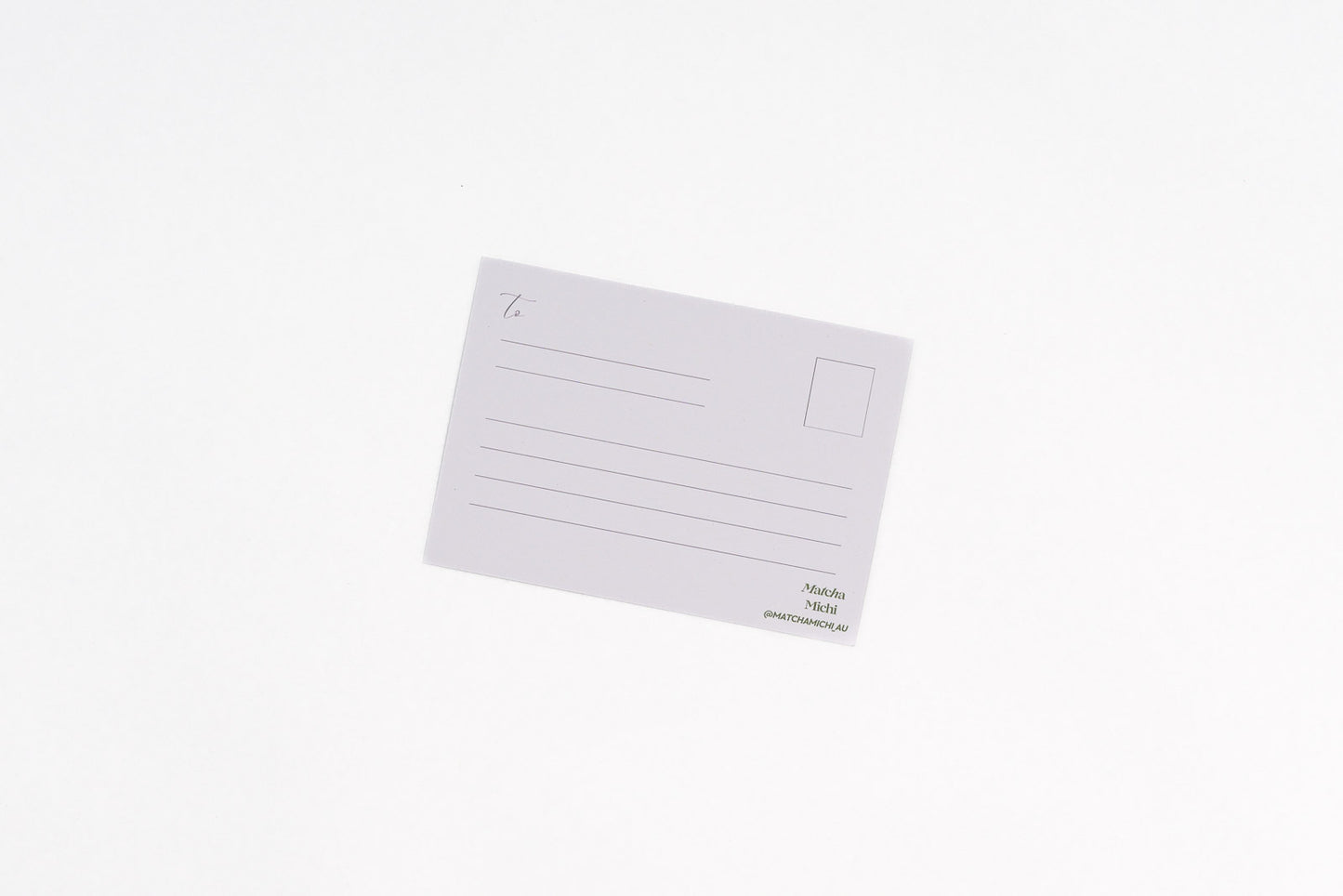 Matcha Postcard