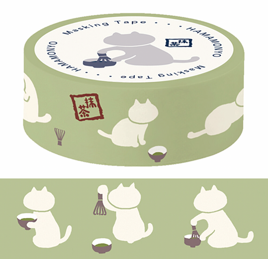 Matcha x Cat Washi Tape